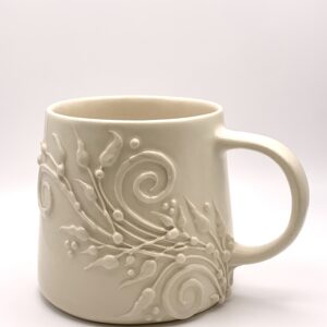 3D Henna Pottery Mug (Wide Base)